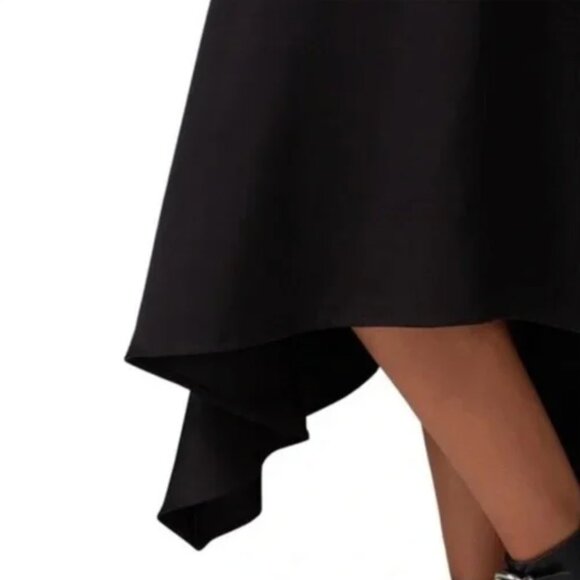 Anine Bing Bailey Asymmetrical Silk Skirt - Black - Picture 4 of 8